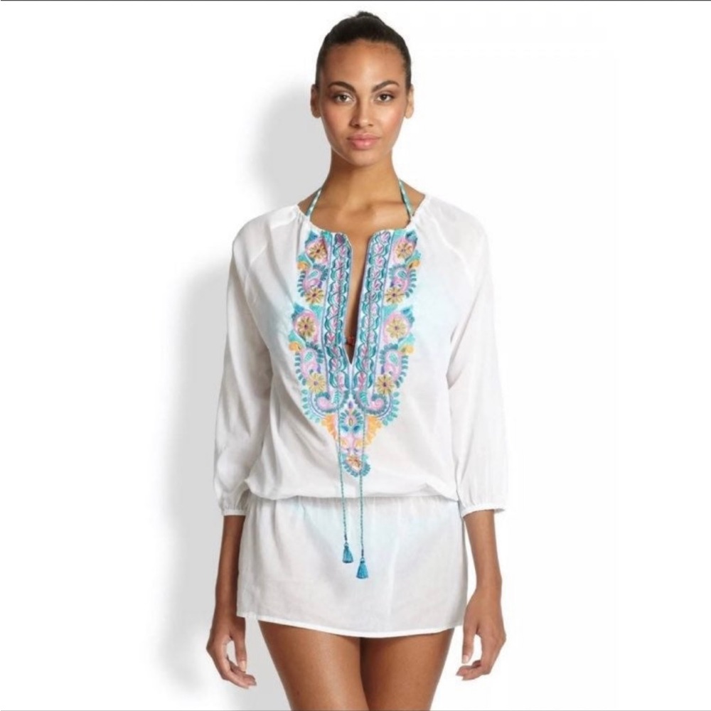 OndadeMar swim Embroidered Cover Up Tunic